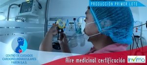 Primer lote producción de aire medicinal